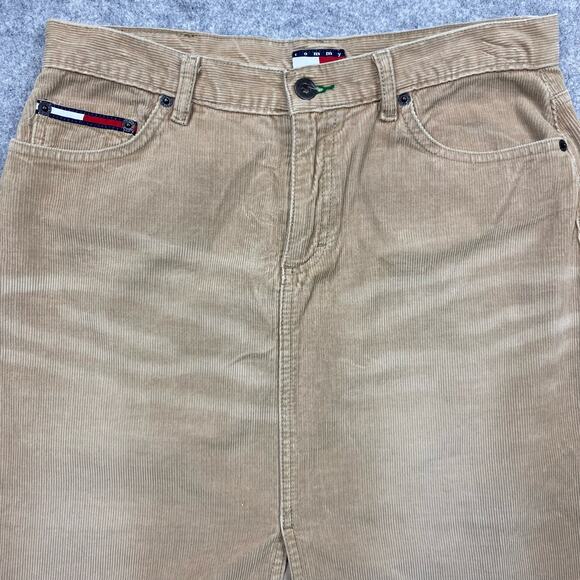 Tommy Hilfiger skirt women’s 9 30 vintage corduroy faded Y2k funky cottagecore - Picture 2 of 11
